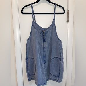 Free People Denim Romper
